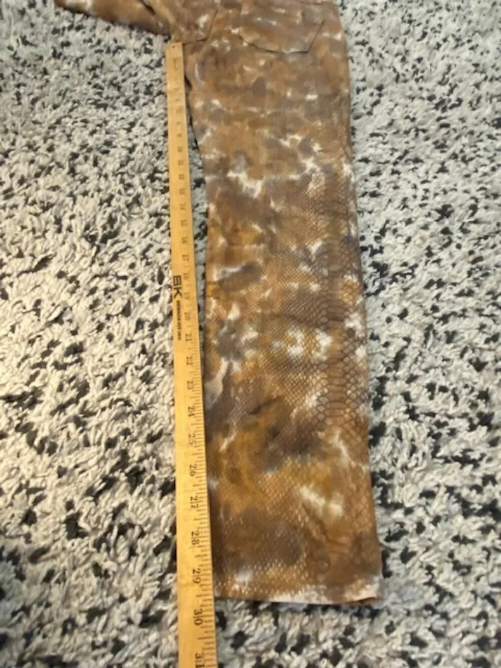 VTG True Religion Y2K Skinny low Rise Jeans Snake Skin 29/ 29 - Picture 15 of 16